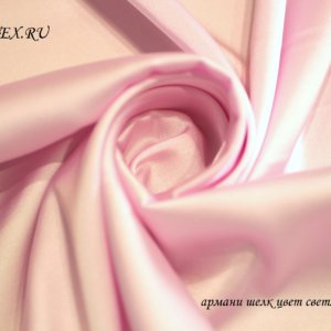 Ткань армани шелк цвет светло-розовый