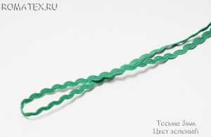 Тесьма 3мм Цвет зеленый